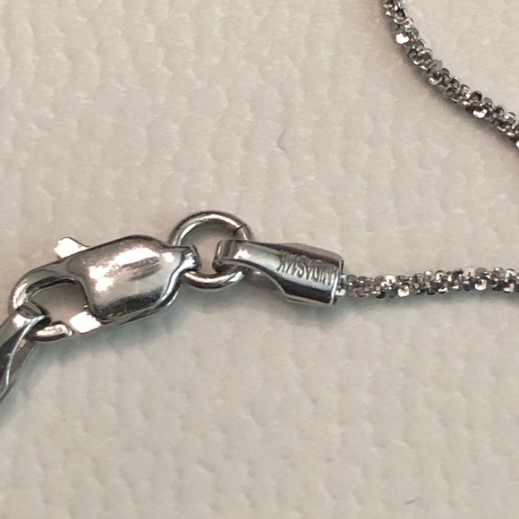 White Gold Sparkle Genuine Midas Chain 